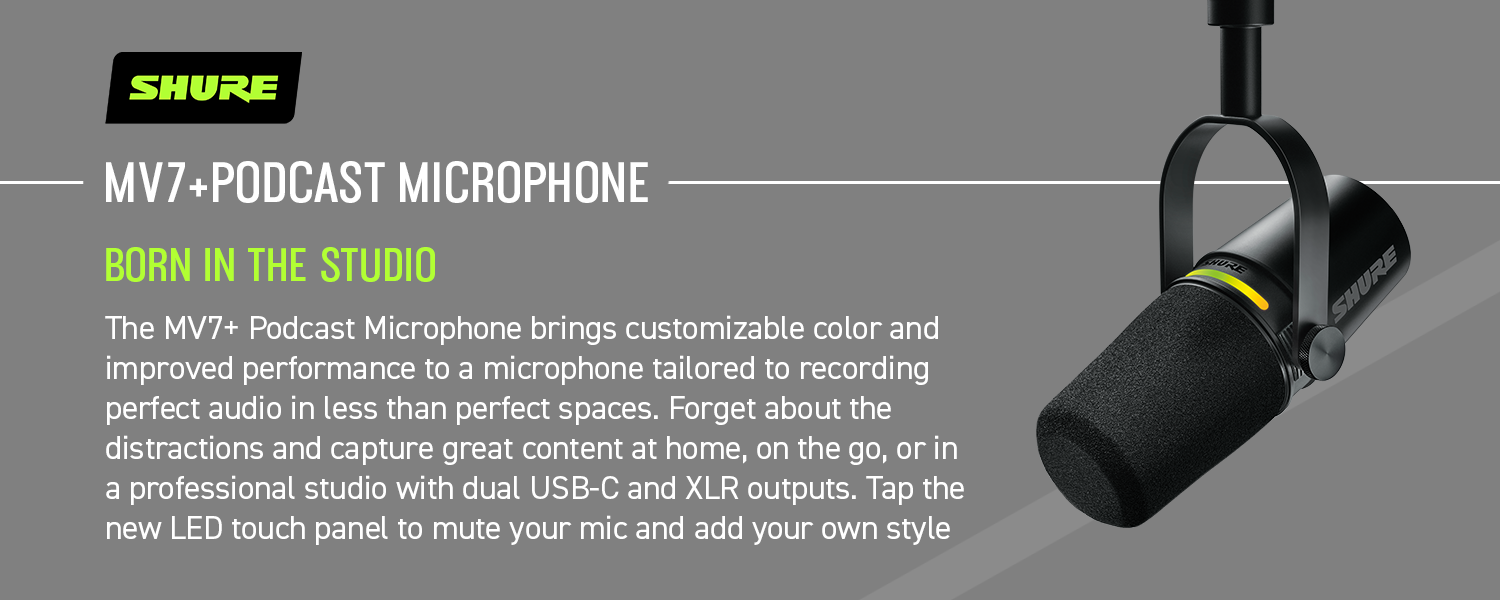 Shure MV7+ Microphone - Thumbnail 5