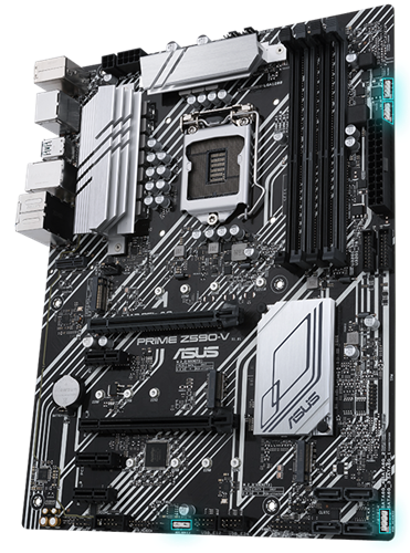 Used - Very Good: ASUS PRIME Z590-V LGA 1200 ATX Intel