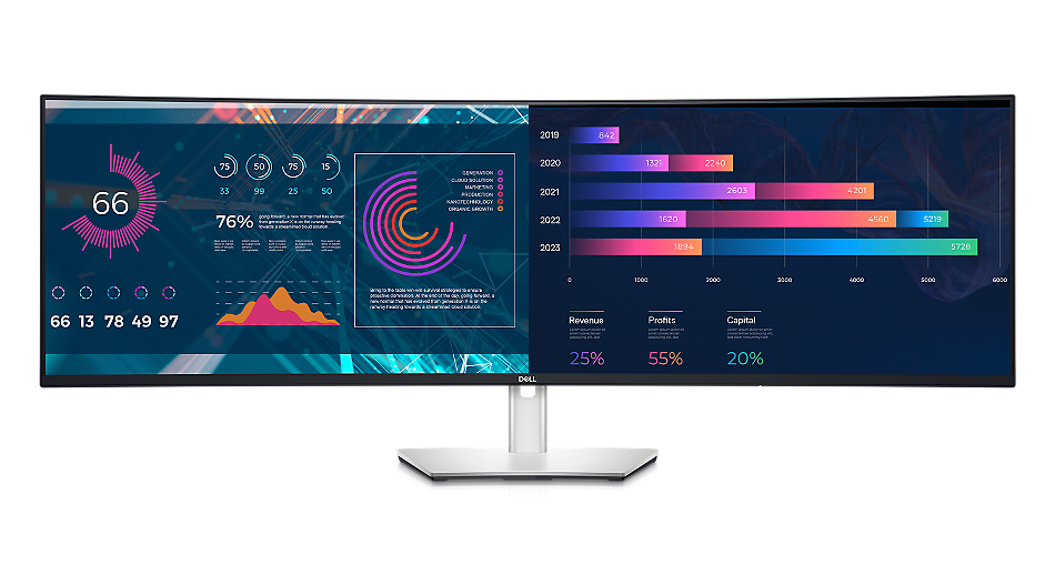 Dell UltraSharp U4924DW - LED monitor - curved - 49