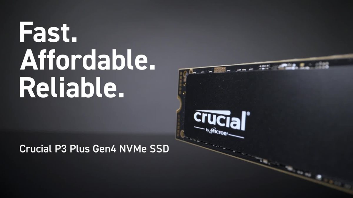 Crucial P3 Plus 500Go M.2 PCIe Gen4 NVMe SSD Interne - Prix pas cher