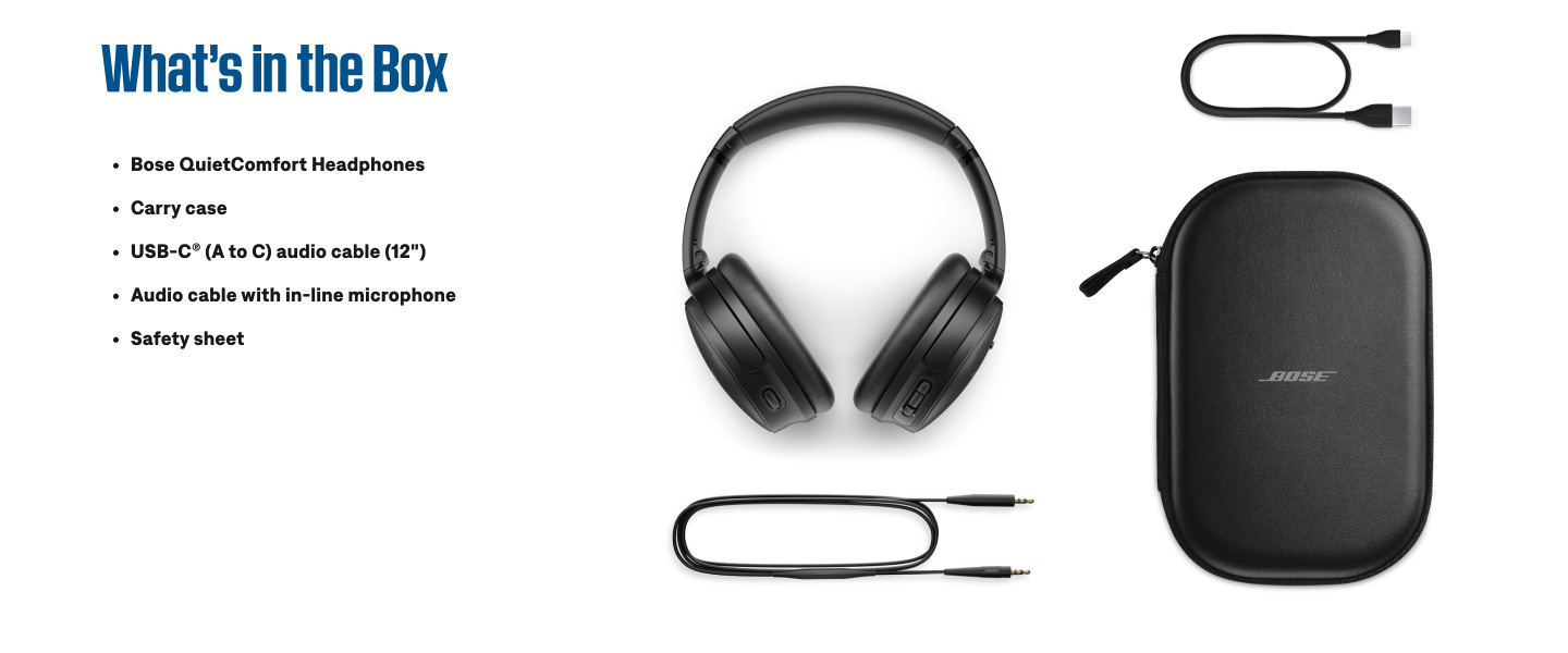 Buy Bose QuietComfort Over-Ear Wireless Headphones - Black