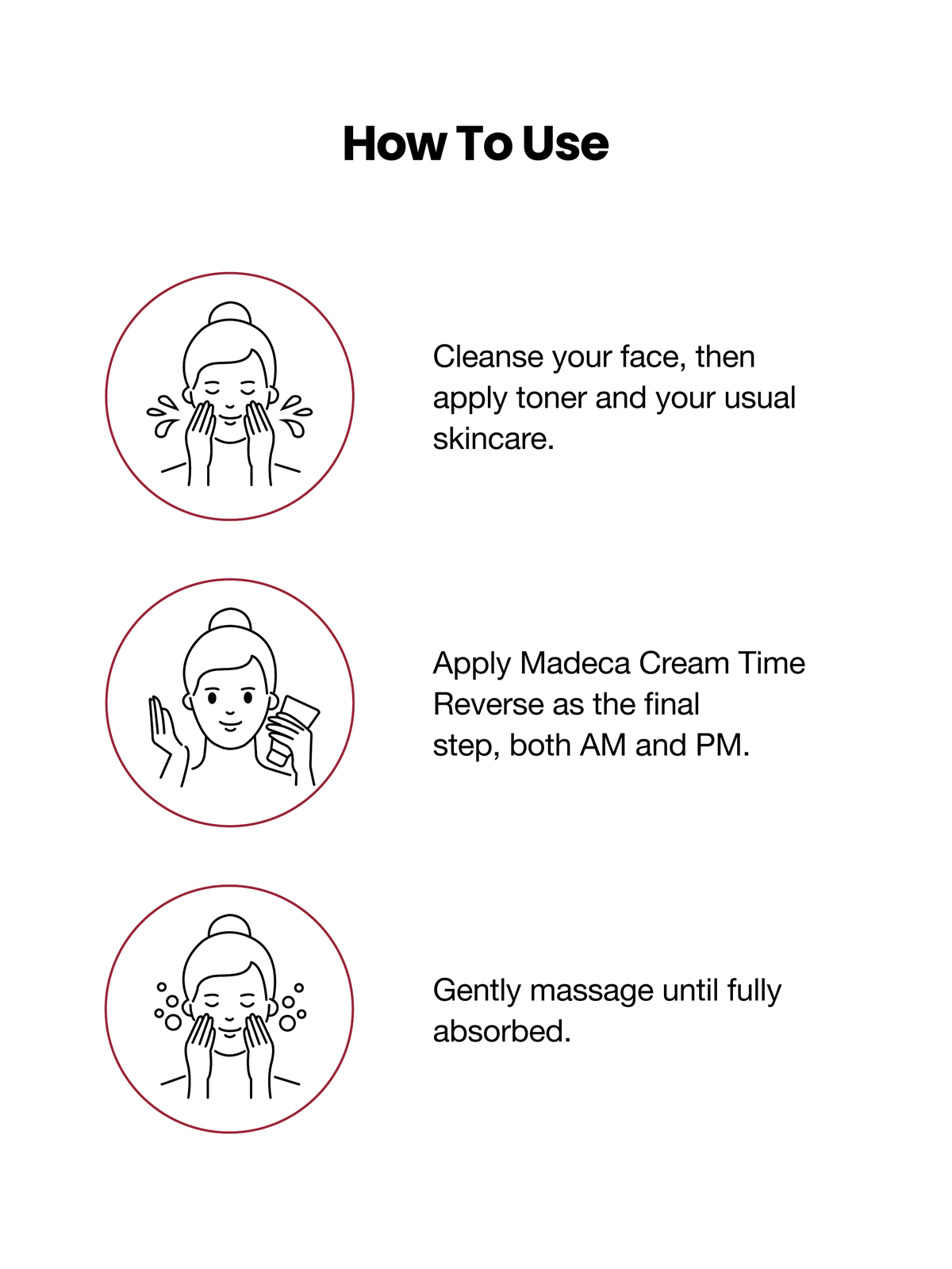 How to use Centellian 24 Madeca Cream Time Reverse - Instruction