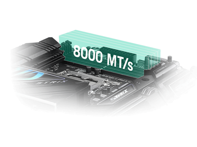 The Strix Z790-F II lets you overclock memory up to 8000+ MT/s.