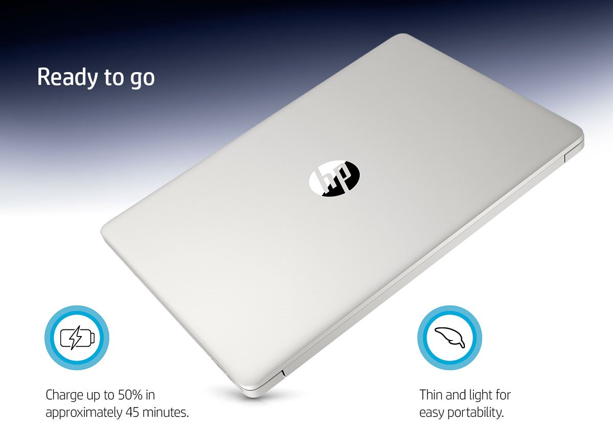 HP 15 Laptop ready to go