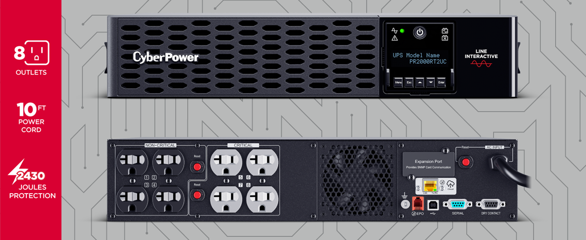 CyberPower PR2000RT2UC Smart App Sinewave UPS Systems