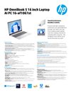 HP OmniBook 5 16 inch Laptop AI PC 16-af1067st datasheet