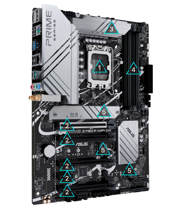 All specs of the PRIME Z790-P WIFI D4 motherboard