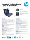Victus by HP 15.6 inch Gaming Laptop PC 15-fa1093dx datasheet