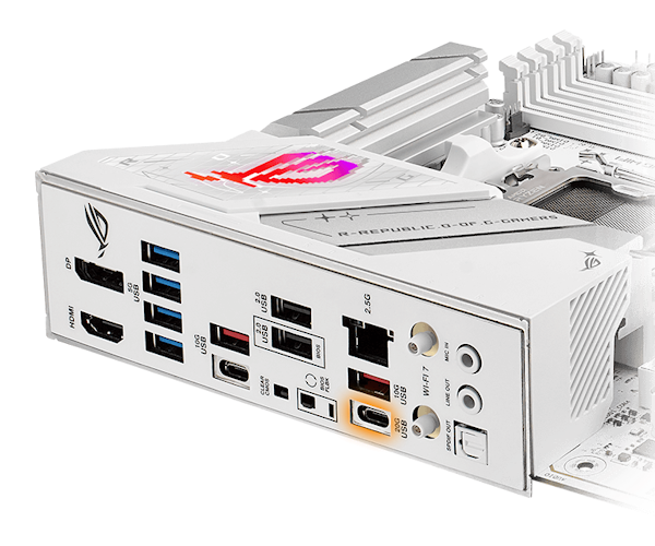 Das Strix B850-G verfügt über DUAL USB4® PORTS