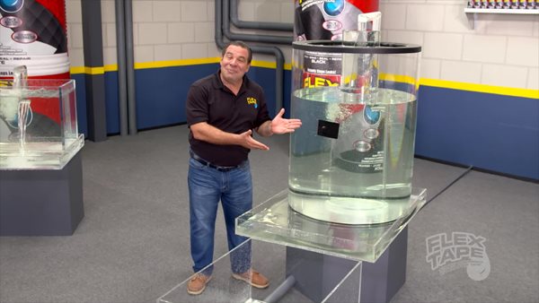 thumbnail video image 7 of Flex Tape Mini Strong Rubberized Waterproof Tape, White, 7 of 7