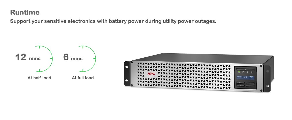 APC Smart-UPS Lithium ion SMTL750RM2UC runtime