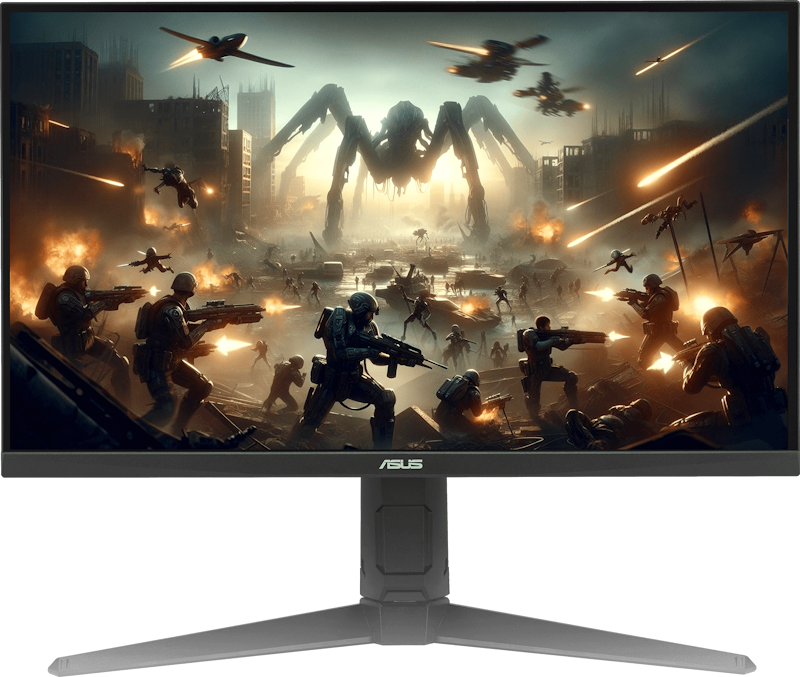 The VG279QML5A monitor displaying vibrant, color-saturated gameplay footage of a combat scene