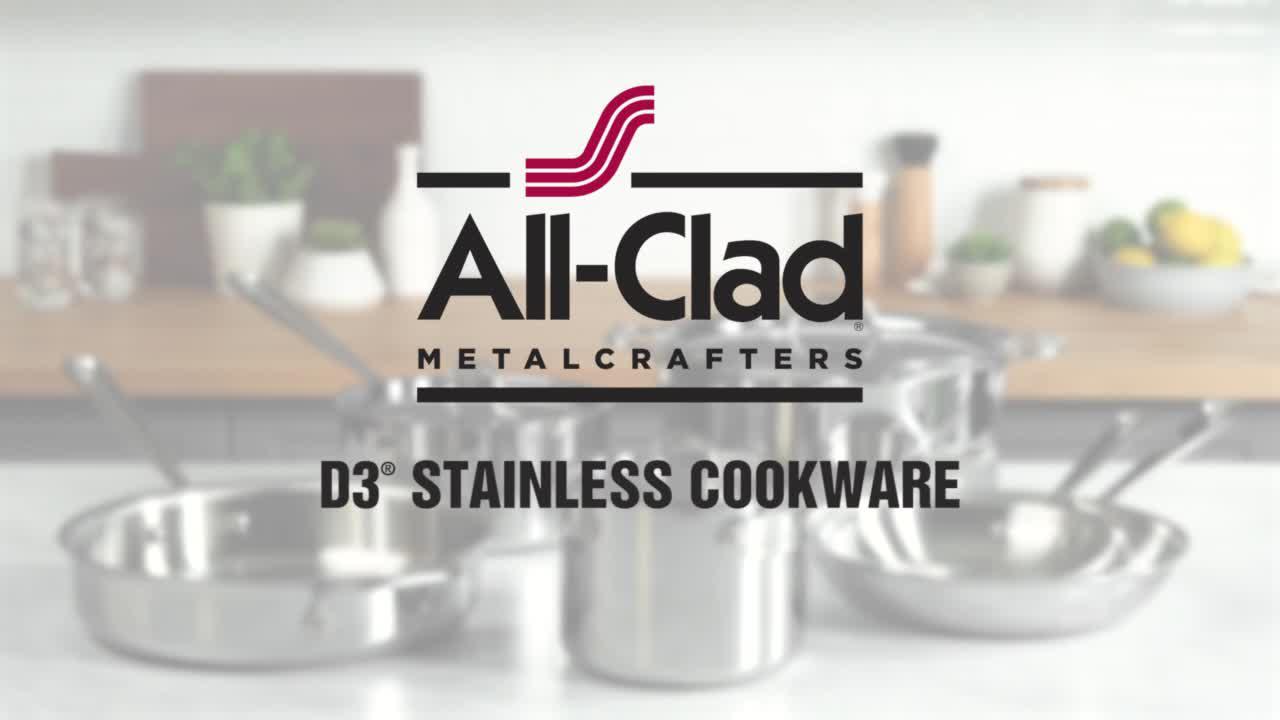 All Clad D3 Stainless Steel 2 Piece Kitchen Helper Set