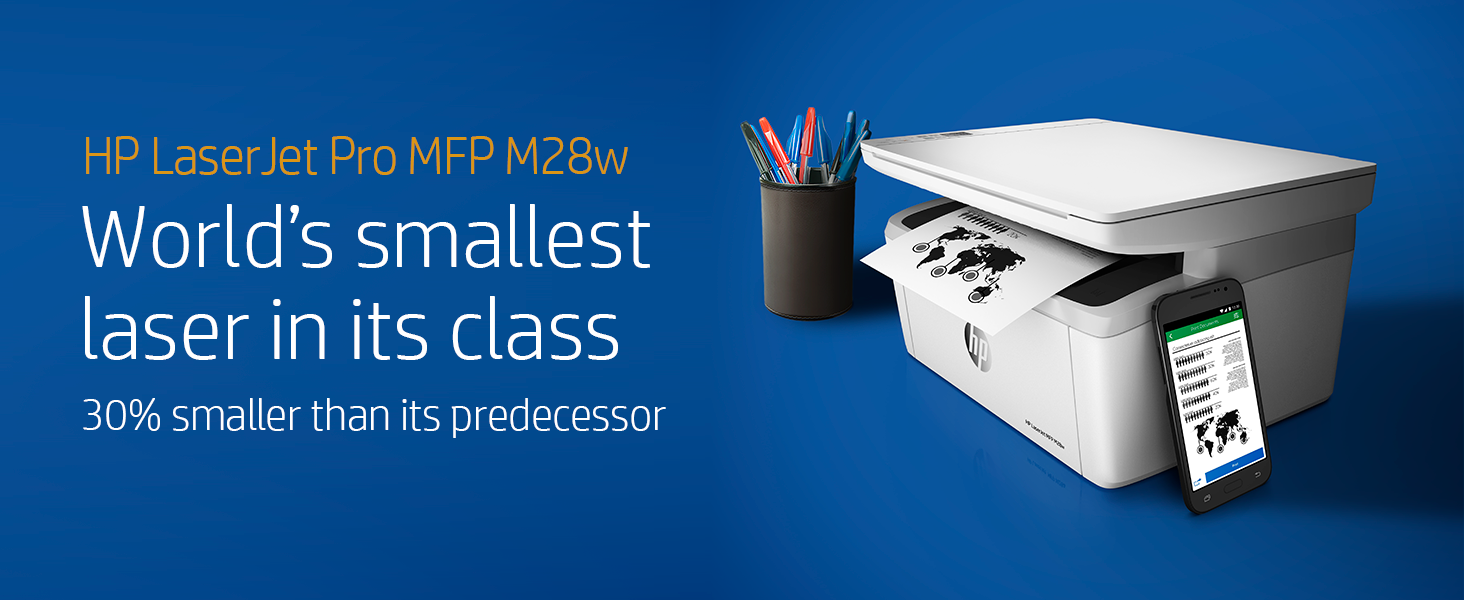 HP LaserJet Pro MFP M28w A4 Mono Multifunction Laser Printer - W2G55A
