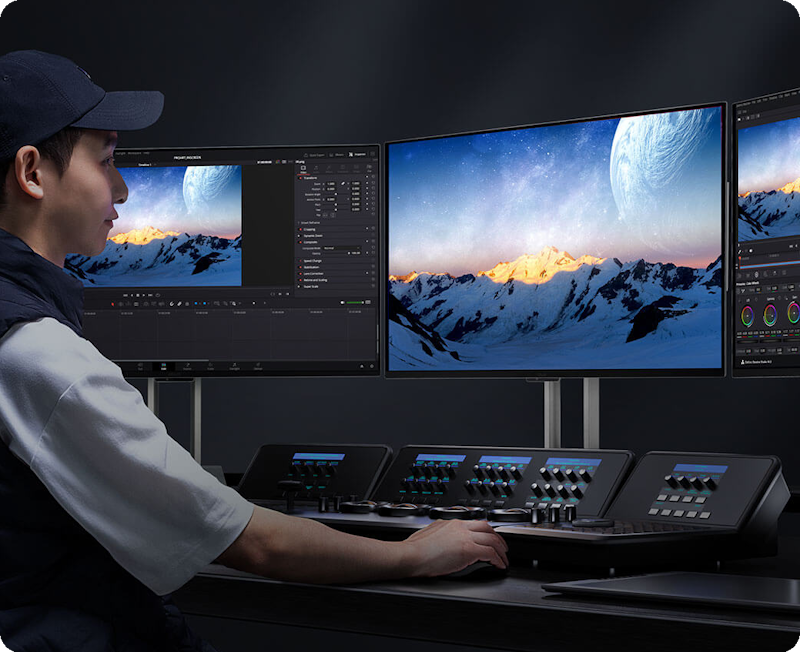 ASUS ProArt Display setup for professional HDR content creation, supporting multiple HDR formats for stunning visuals.