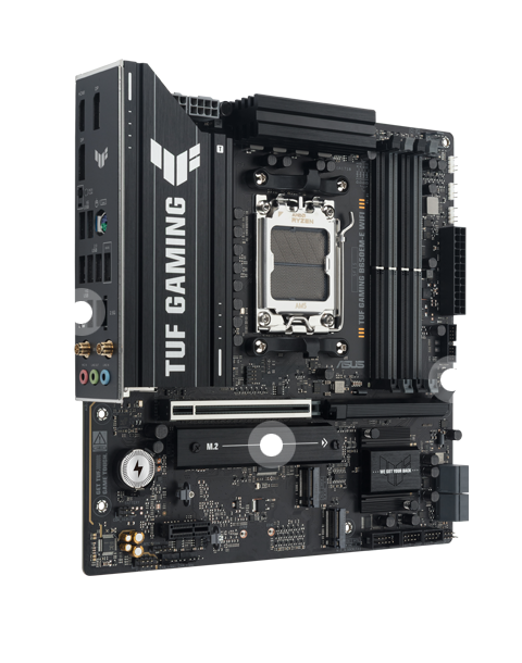 ASUS TUF GAMING B650EM-E WIFI AMD B650 Micro-ATX Motherboard, 8+2+
