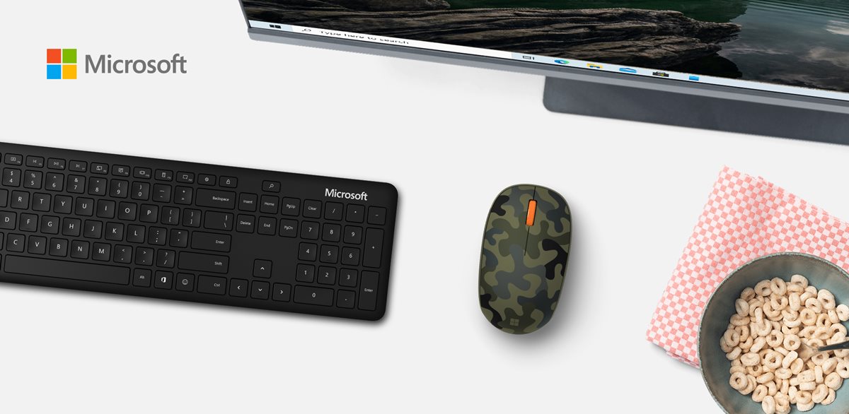 Microsoft Special Forest - Bluetooth -Green Mouse Camo Camo Edition