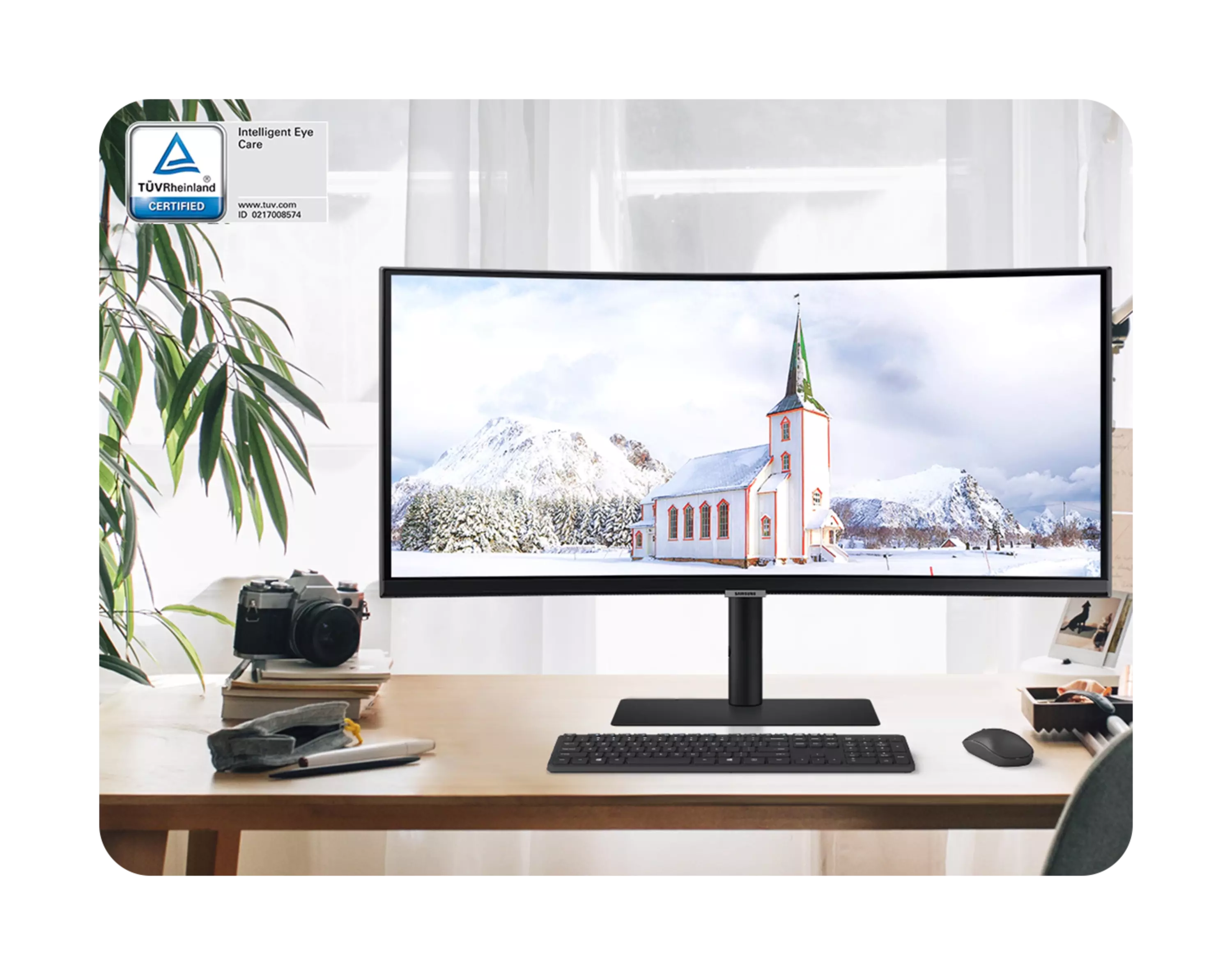 Samsung ViewFinity S34A654UBN 34 UW-QHD Curved Screen LED LCD Monitor -  21:9 - Black - 34 Class - Vertical Alignment (VA) - 3440 x 1440 - 1.07  Billion Colors - FreeSync - 350 Nit - 5 ms - 