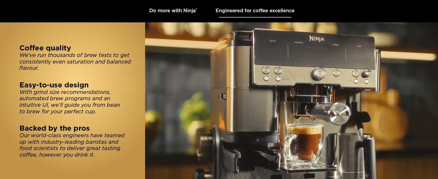 Ninja ES601UK Luxe Espresso Machine : Premium Coffee Experience