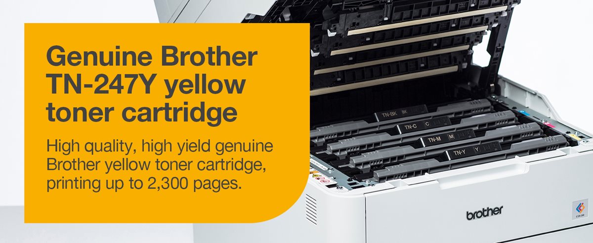 Brother TN 247 Y Laser toner - TN247Y Compatible - Yellow 2300 pages