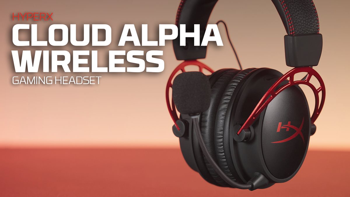 HyperX Cloud Alpha Wireless Gaming Headset Black-Red 4P5D4AA 