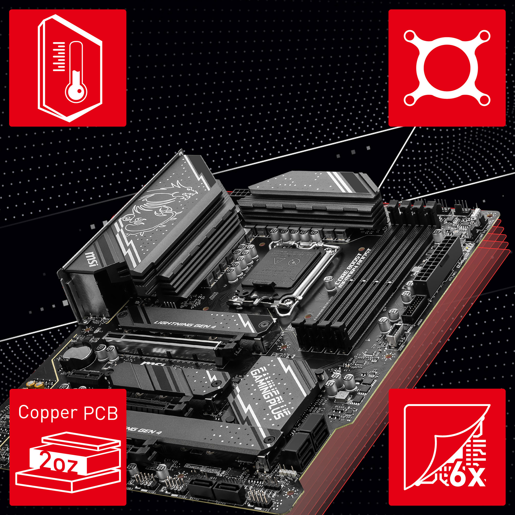 MSI Z790 Gaming Plus Wifi Motherboard ATX LGA1700 Socket Z790