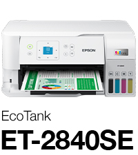 Epson EcoTank ET-2840, Impresora WiFi A4 Multifunción con Depósito
