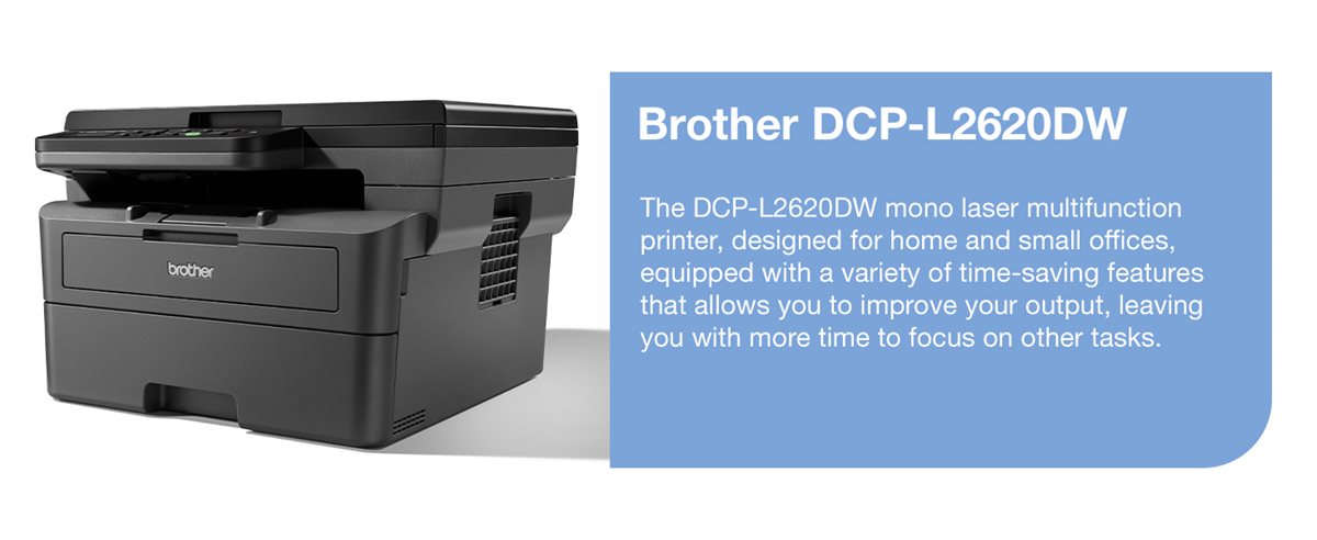 Brother DCP-L2620DW mono laser multifunction printer header