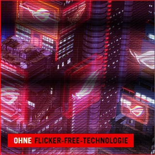 Monitor ohne ASUS Flicker Free-Technologie