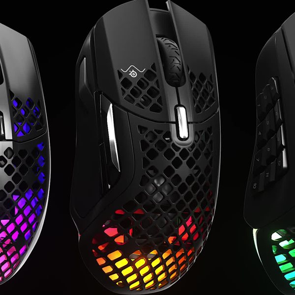 SteelSeries Aerox 5 Wireless Ultra Lightweight 66g Gaming Mouse, Water ...