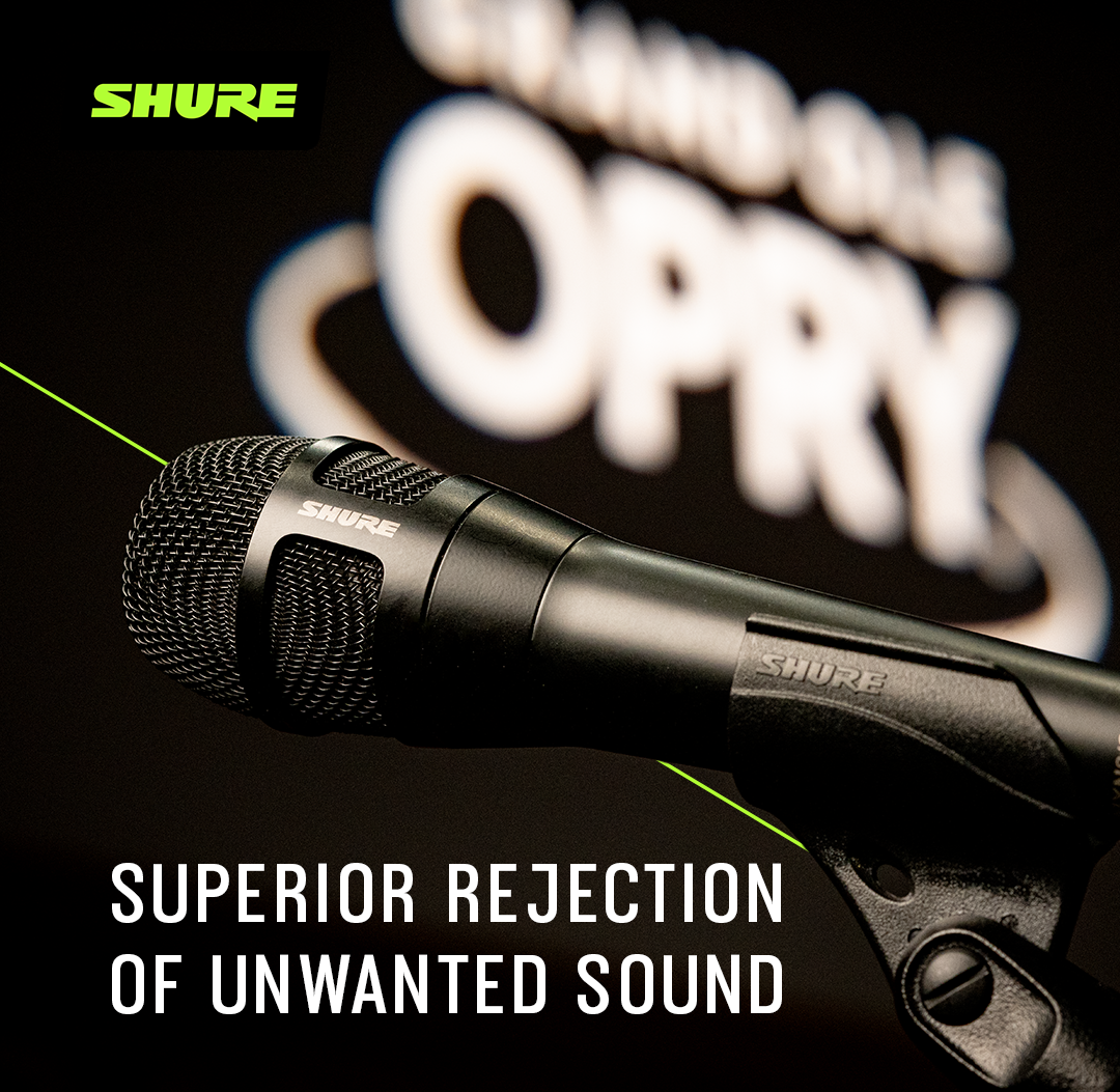 Shure Nexadyne Dynamic Microphone with superior rejection of unwanted sound