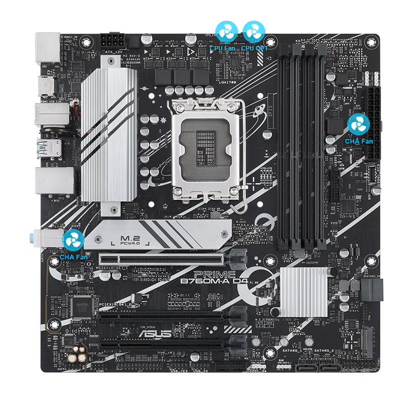 ASUS PRIME B760M-A D4 Intel B760 (LGA 1700)(13th and 12th Gen