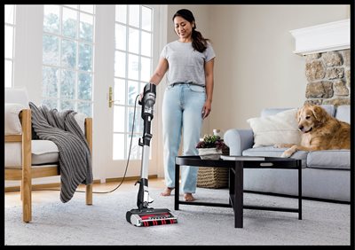 Introducing a game-changing cordless stick vacuum from the Shark Stratos collection