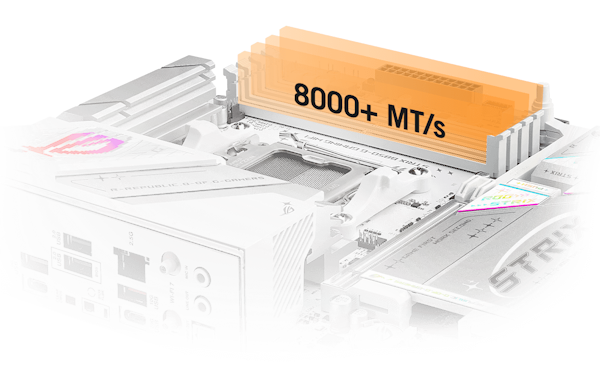 Mit dem Strix B850-G kannst du den Speicher auf bis zu 8000+ MT/s übertakten.