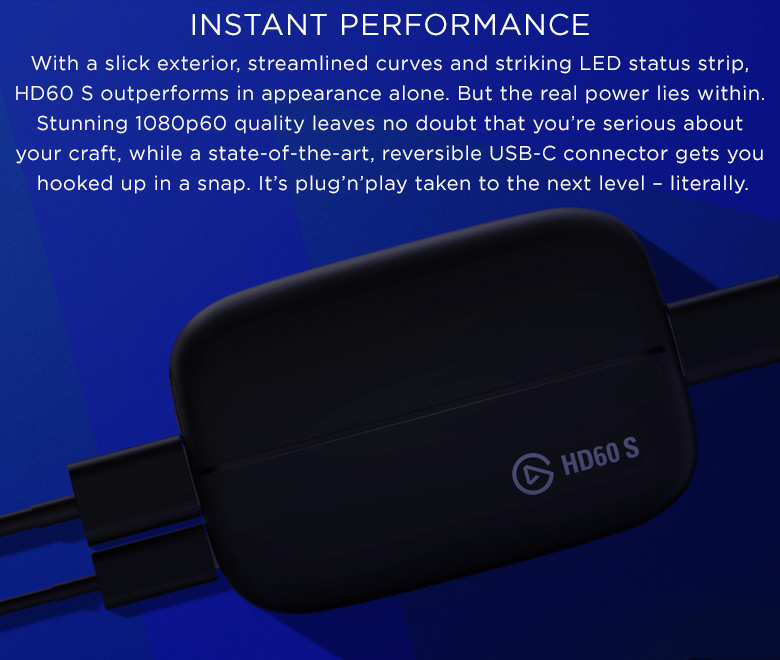Elgato Game Capture HD60 S - Stream, Record 1080p 60 FPS - Newegg.com