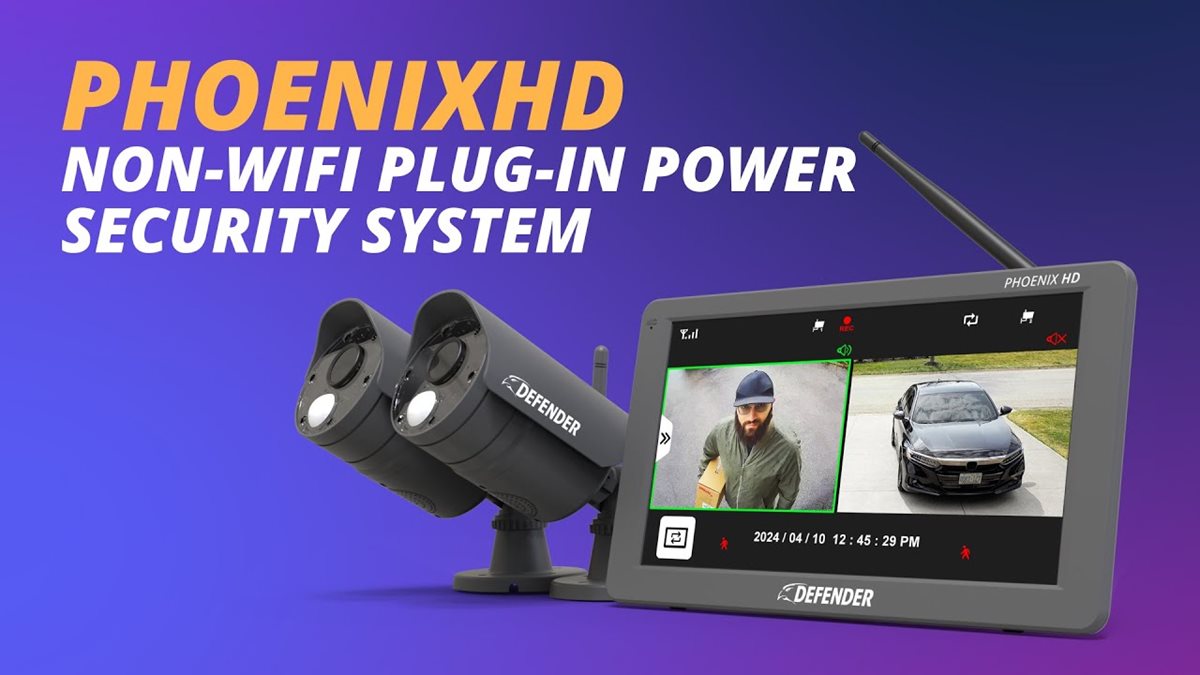 PHOENIX HD Non-WiFi, Plug-in Power Security System