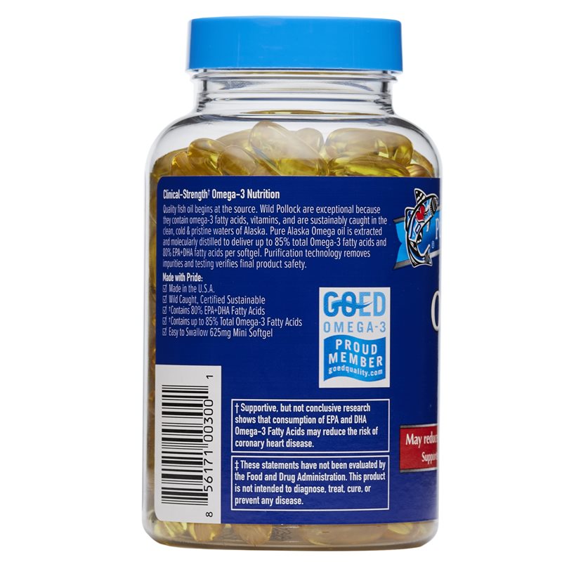 360 degree images of the Pure Alaska Omega Clinical Strength Alaskan Omega-3 dietary supplement product bottle 18