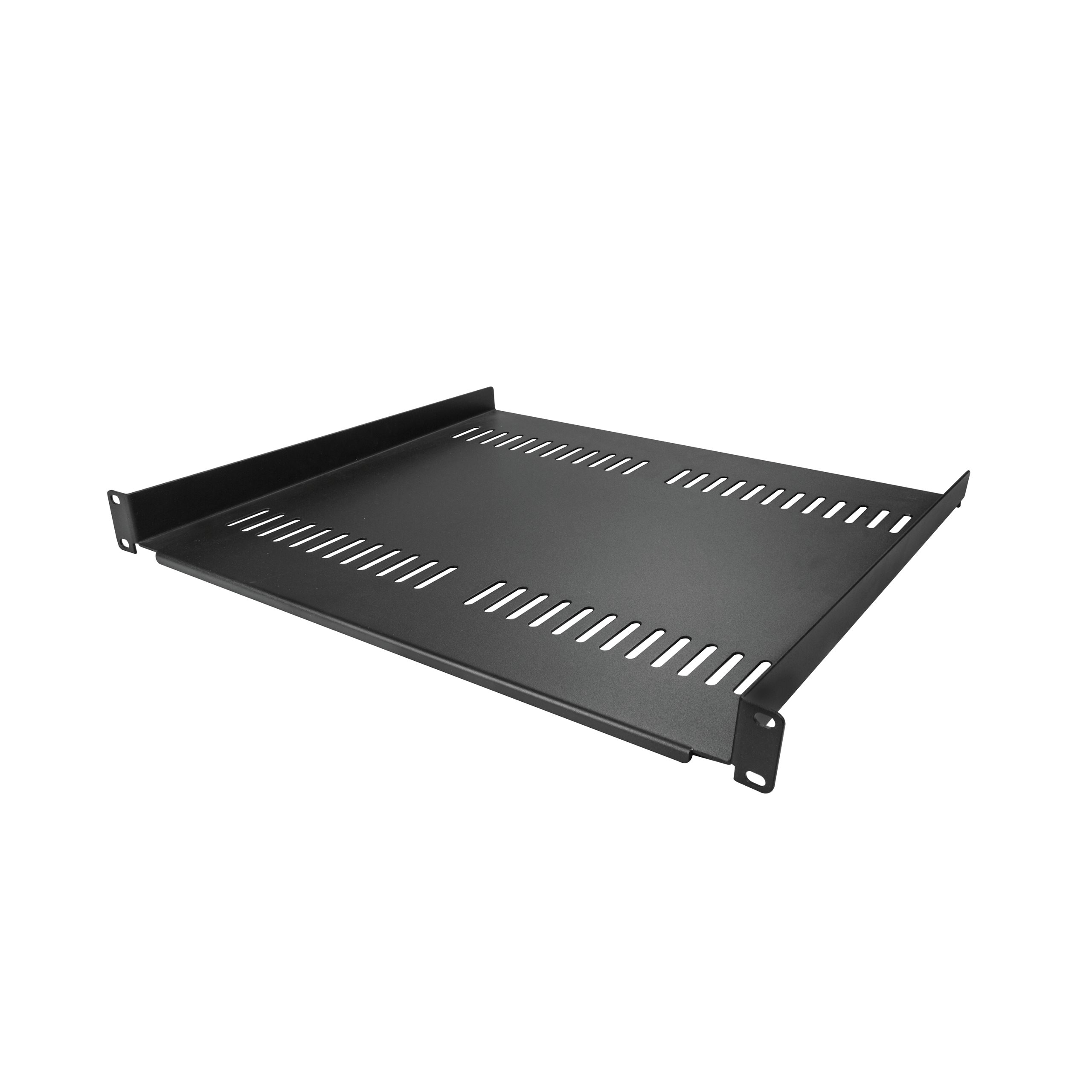 StarTech.com 2U Adjustable Mounting Depth Vented Sliding Rack Shelf