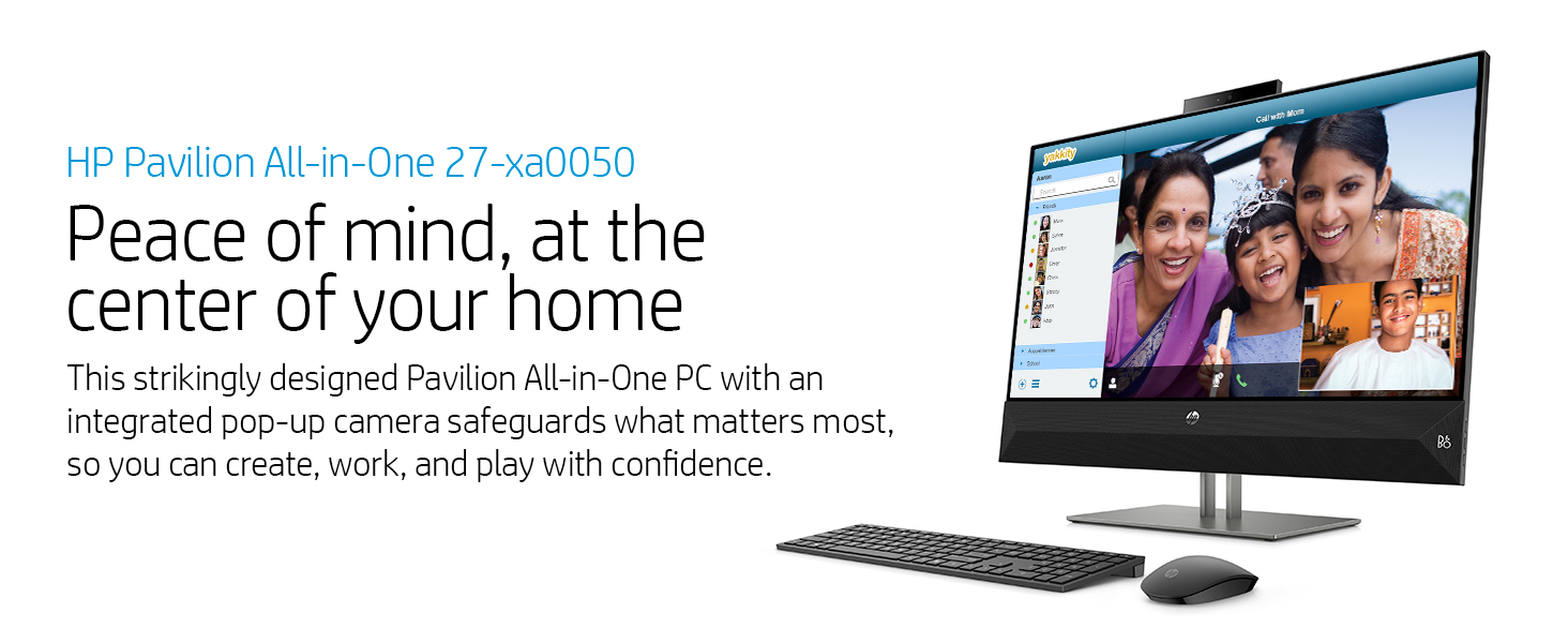 HP All-in-One Computer Pavilion 27-xa0050 Intel Core i5-8400T 8GB