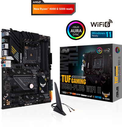 ASUS TUF GAMING B550-PLUS WIFI II Mainboard Sockel Ryzen AM4