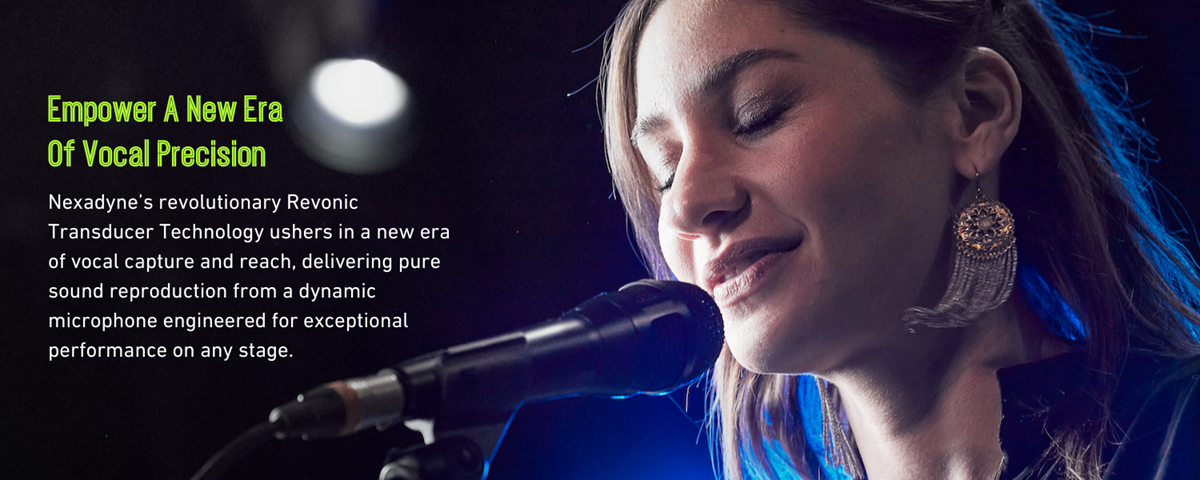 Shure Nexadyne Dynamic Microphone with Revonic dual-engine transducer technology