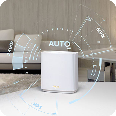 ASUS ZenWiFi Whole-Home Tri-band Mesh WiFi 6E System (ET9 3PK
