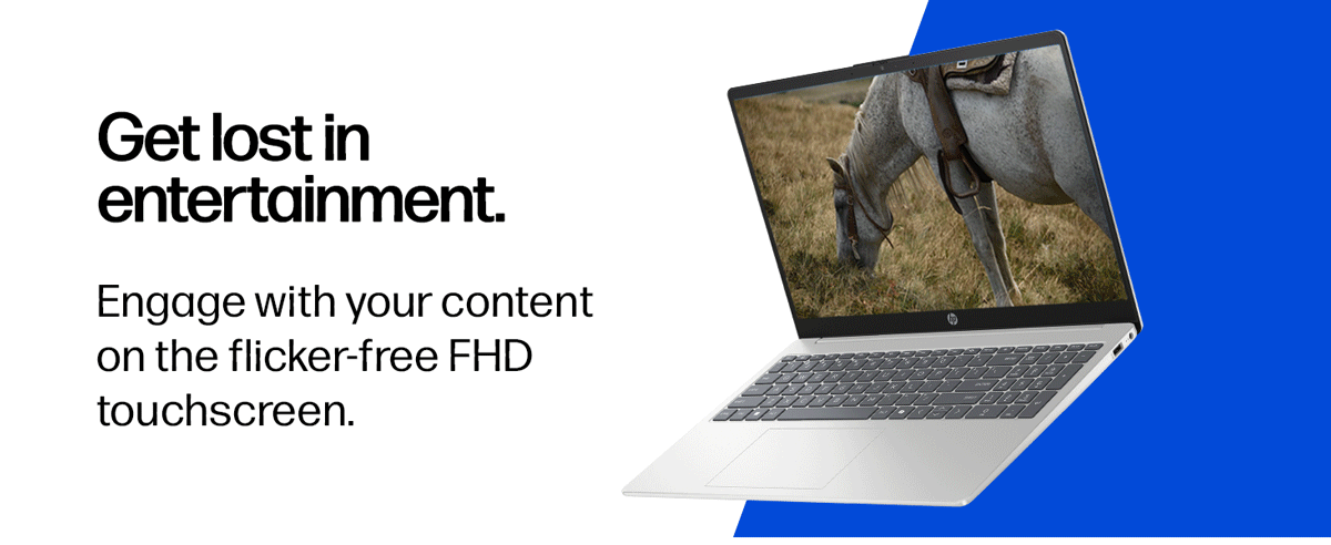 HP 15.6 inch flicker-free FHD touchscreen display