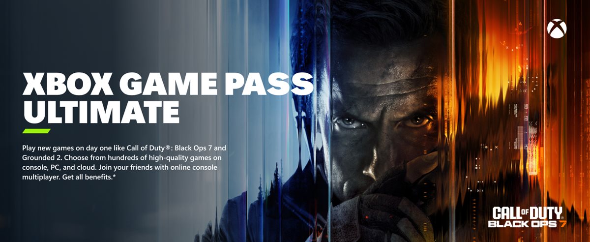 Play new games on day one like Call of Duty®: Black Ops 7 and Grounded 2. Choose from hundreds of high-quality games on console, PC, and cloud. Join your friends with online console multiplayer. Get all benefits.*