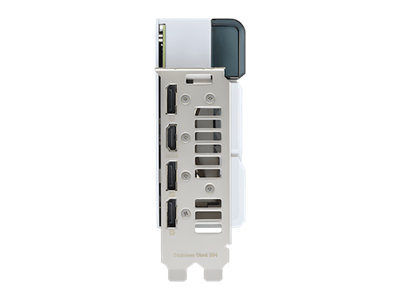 Head-on view of I/O port bracket