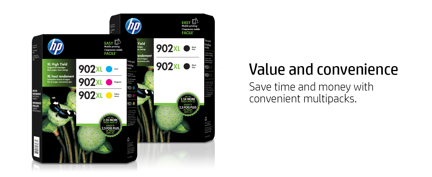 HP 902XL Ink Cartridge, High Yield, Cyan/Magenta/Yellow, 3 pk | Costco