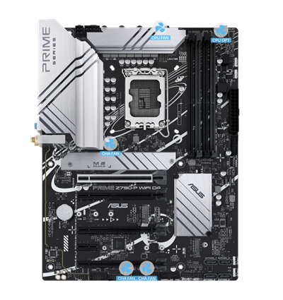 The PRIME Z790-P WIFI D4 motherboard supports 4-Pin PWM/DC Fan.