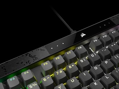 Corsair K70 MAX, MGX Corsair Gaming-Tastatur DE-Layout, grau