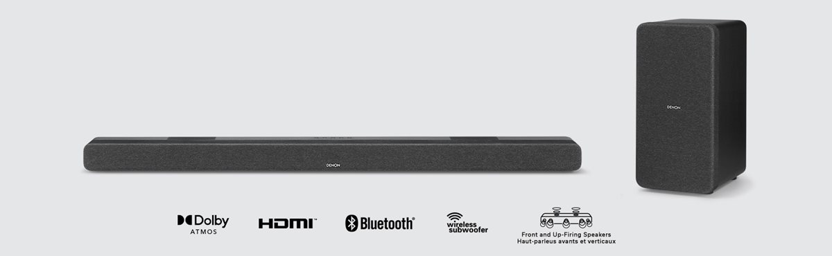 Denon DHT-S517 Soundbar with Wireless Subwoofer and Dolby