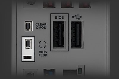 Clr CMOS & BIOS FlashBack™ buttons